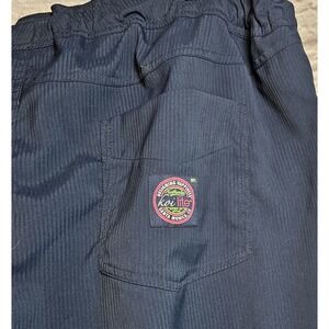 Koi Lite Scrub Pants XL Navy Blue Dobby  Slim Fit Mechanical Stretch 6 Pockets